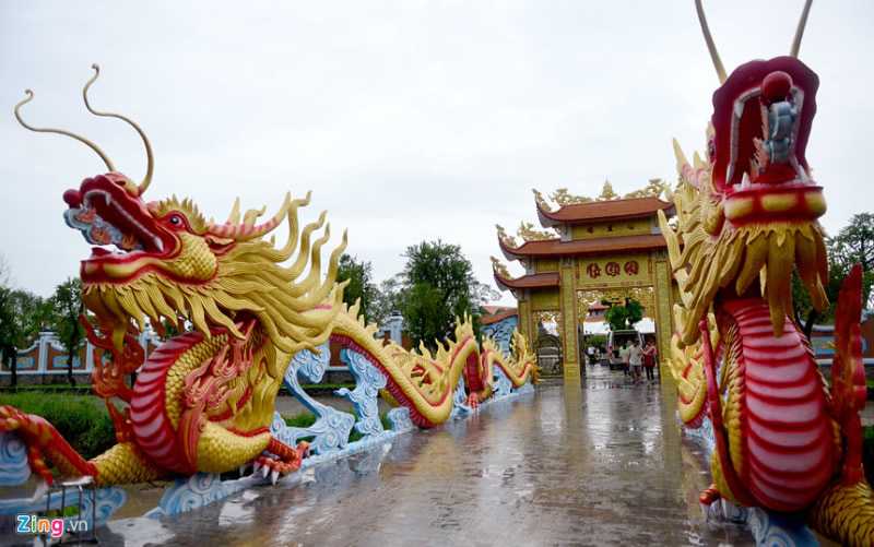 Điêu khắc đắp đúc tượng Rồng Phượng nhà thờ TP Vinh Nghệ An
